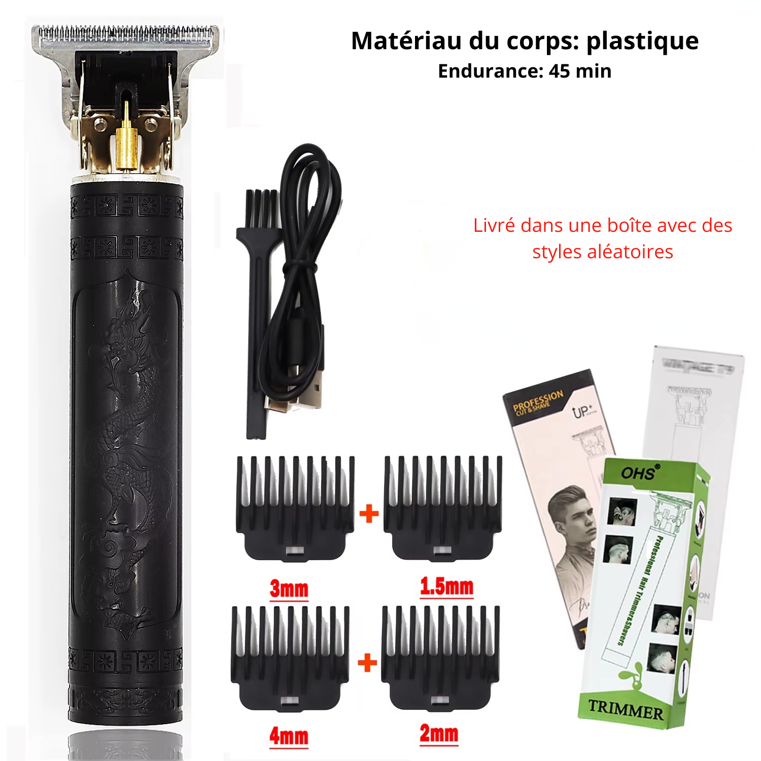 Tondeuse à Cheveux, Barbe et Corps T9 pour Homme