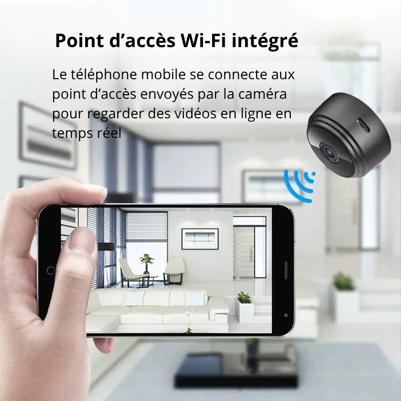 Mini Caméra WiFi A9 – Sécurité Intelligente 1080P