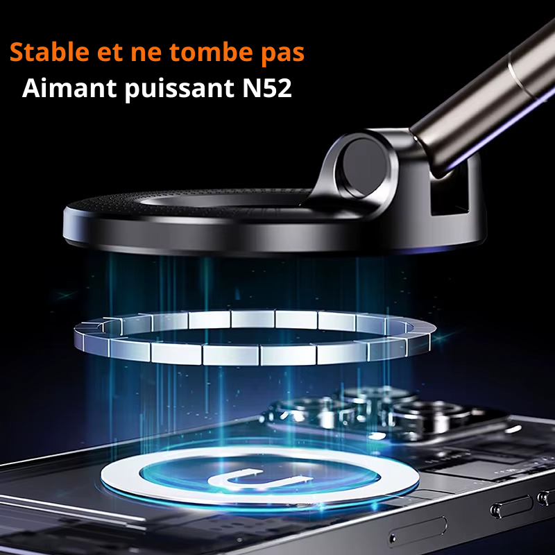 Support Téléphone Voiture, Bureau, Magnétique 360°