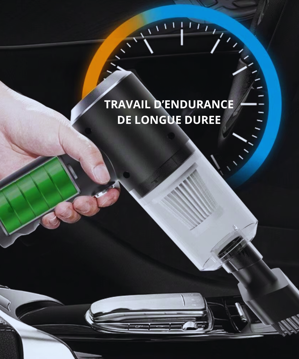 Aspirateur Soufflant 3 en 1 Rechargeable – Voiture, bureau & Maison