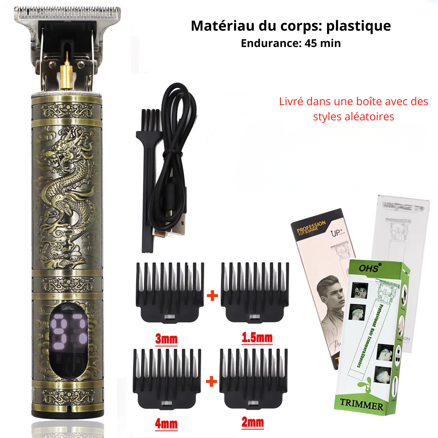 Tondeuse à Cheveux, Barbe et Corps T9 pour Homme