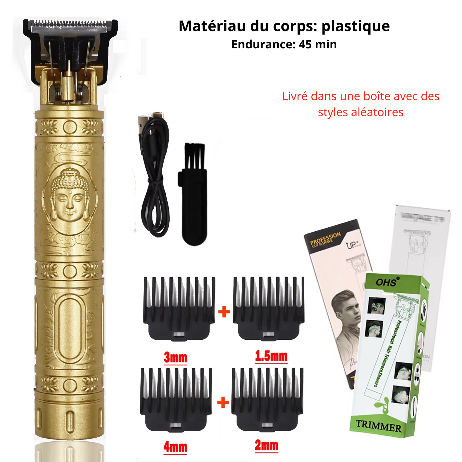 Tondeuse à Cheveux, Barbe et Corps T9 pour Homme