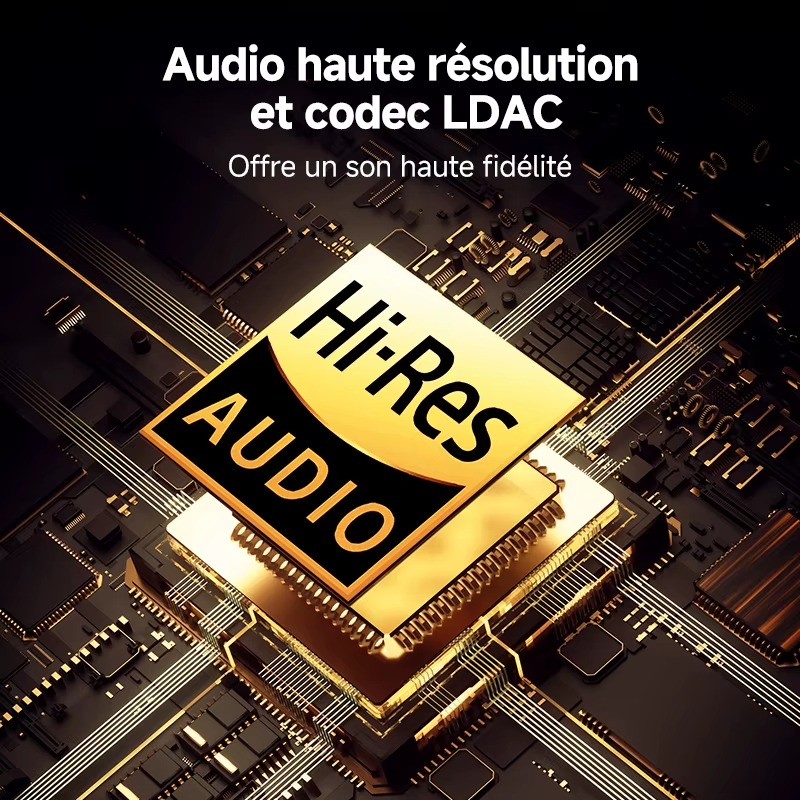 QCY H3 Pro ANC casque sans fil haute résolution avec LDAC 50dB