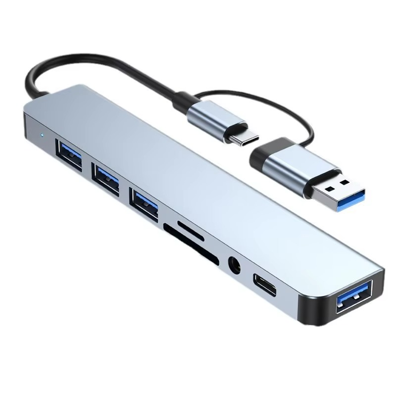 🔥Hub USB-C 8-en-1 – Station d’Accueil Polyvalente 🔥